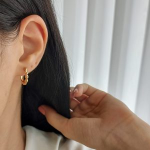 گوشواره‌ حلقه‌ای پیچک ژوپینگ